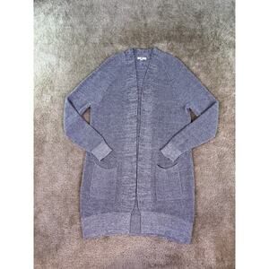 BP. Women's Griffin Open Front Pocket Cardigan In Grey Medium E334